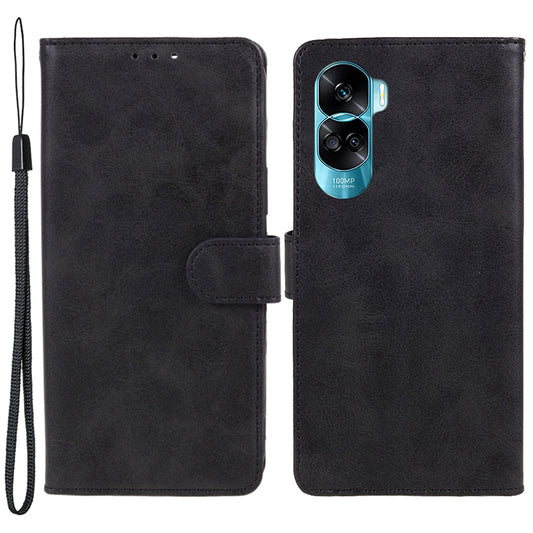 For Honor 90 Lite 5G / X50i 5G Magnetic Clasp Phone Case Calf Texture Leather Wallet Stand Cover