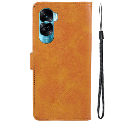 For Honor 90 Lite 5G / X50i 5G Magnetic Clasp Phone Case Calf Texture Leather Wallet Stand Cover