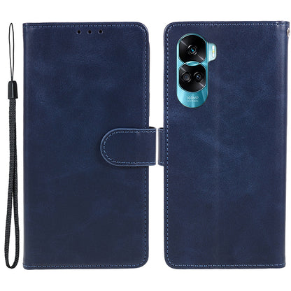 For Honor 90 Lite 5G / X50i 5G Magnetic Clasp Phone Case Calf Texture Leather Wallet Stand Cover