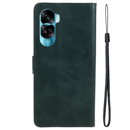 For Honor 90 Lite 5G / X50i 5G Magnetic Clasp Phone Case Calf Texture Leather Wallet Stand Cover