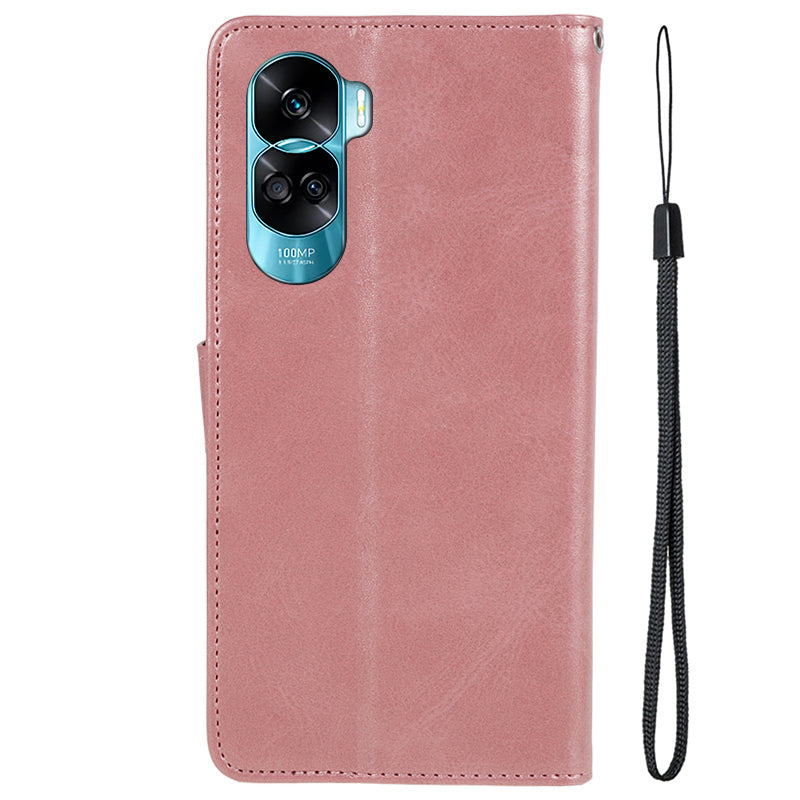 For Honor 90 Lite 5G / X50i 5G Magnetic Clasp Phone Case Calf Texture Leather Wallet Stand Cover