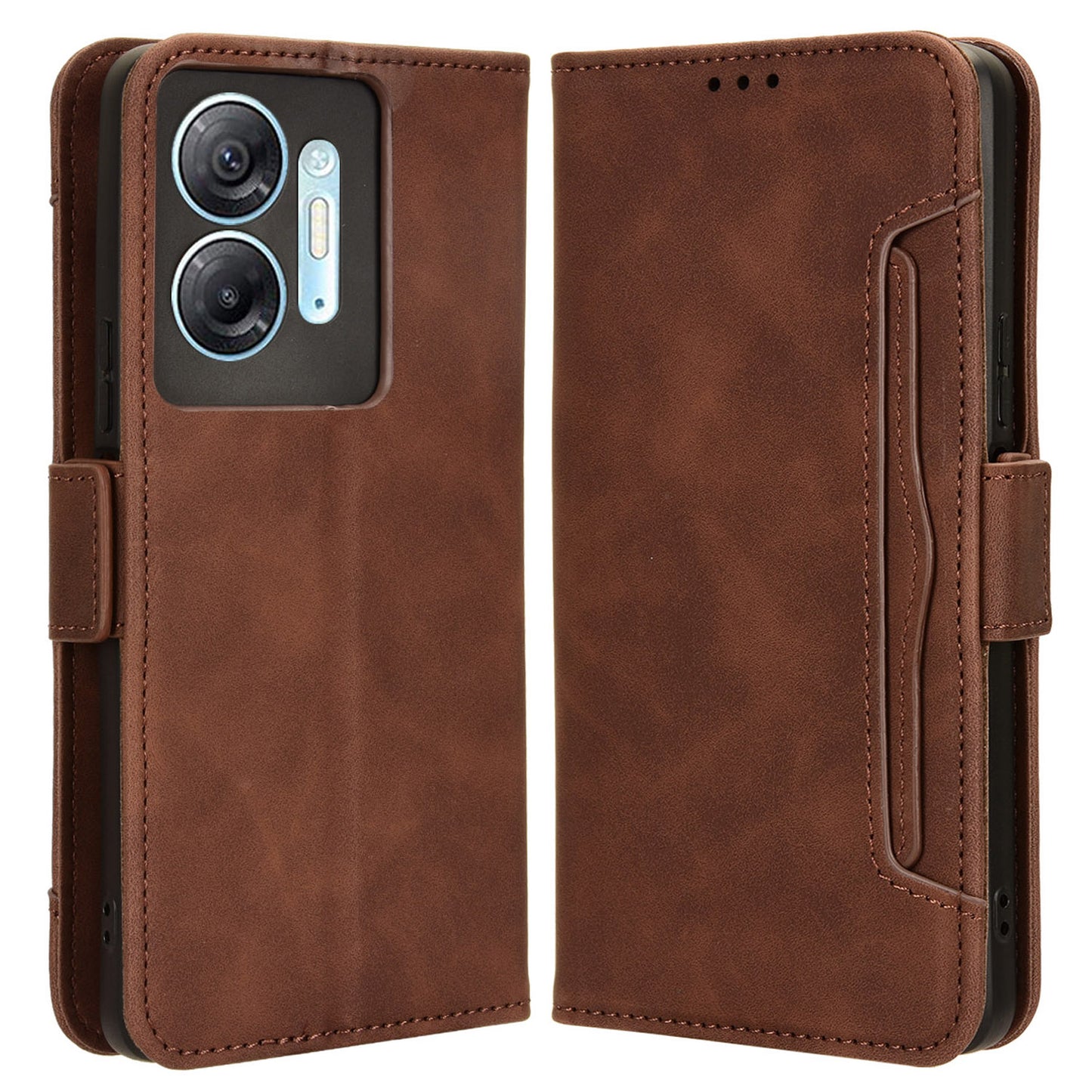 For Infinix Hot 30 5G X6832 Multiple Card Slots Leather Phone Case Wallet Stand Protective Cover