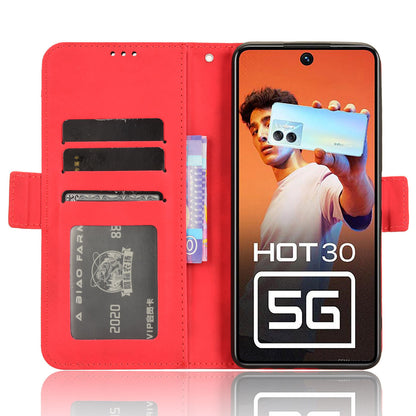 For Infinix Hot 30 5G X6832 Multiple Card Slots Leather Phone Case Wallet Stand Protective Cover