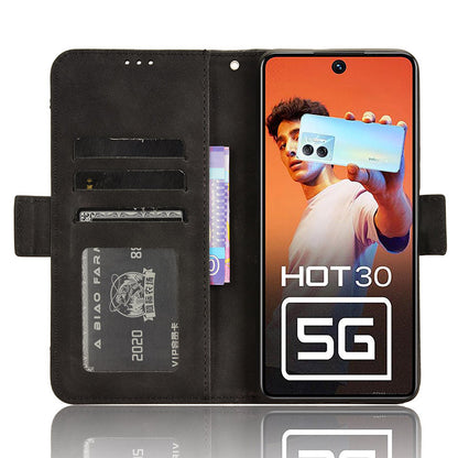 For Infinix Hot 30 5G X6832 Multiple Card Slots Leather Phone Case Wallet Stand Protective Cover
