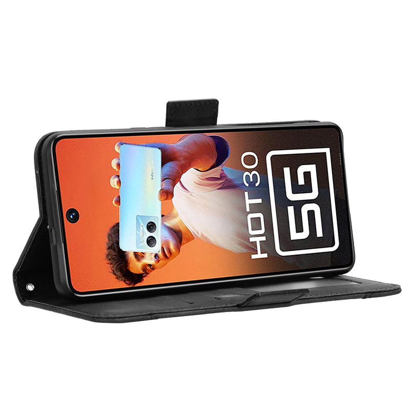 For Infinix Hot 30 5G X6832 Multiple Card Slots Leather Phone Case Wallet Stand Protective Cover