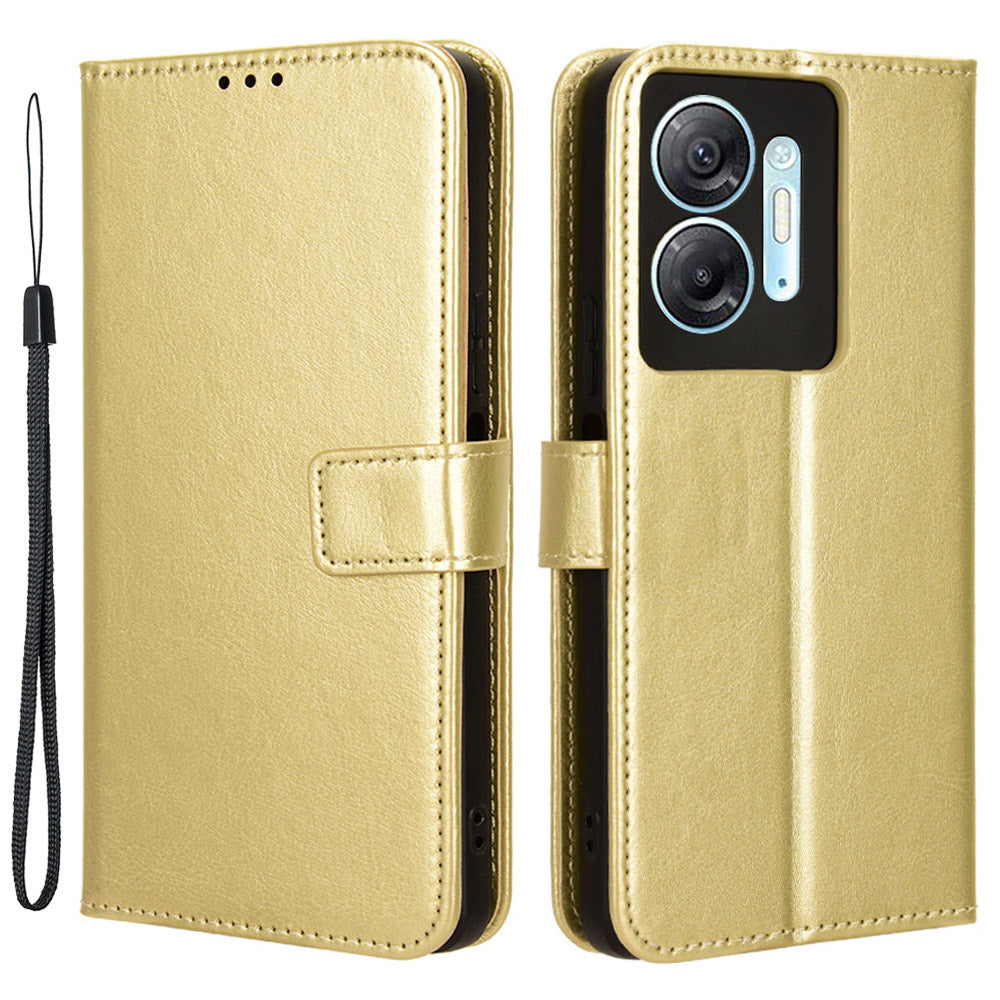 For Infinix Hot 30 5G X6832 Crazy Horse Texture Anti-drop Phone Case PU Leather Wallet Stand Cover