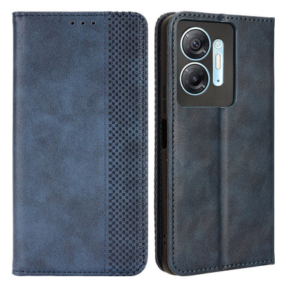 For Infinix Hot 30 5G X6832 Retro Leather Wallet Case Magnetic Closing Stand Phone Cover