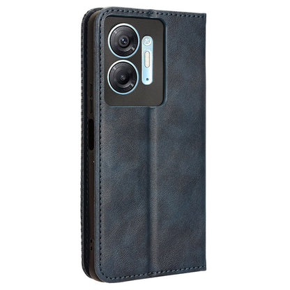 For Infinix Hot 30 5G X6832 Retro Leather Wallet Case Magnetic Closing Stand Phone Cover