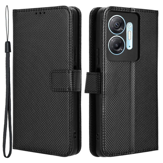 For Infinix Hot 30 5G / X6832 Diamond Texture PU Leather Stand Wallet Phone Case Protective Cover