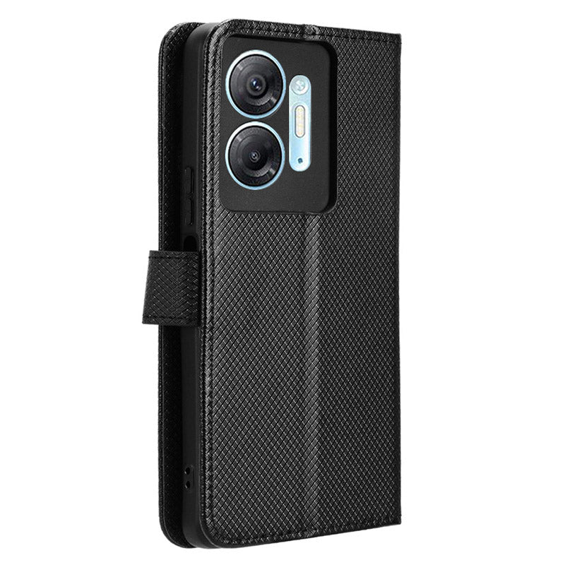 For Infinix Hot 30 5G / X6832 Diamond Texture PU Leather Stand Wallet Phone Case Protective Cover