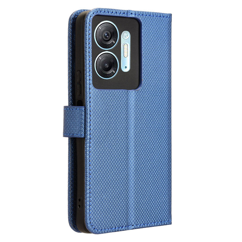 For Infinix Hot 30 5G / X6832 Diamond Texture PU Leather Stand Wallet Phone Case Protective Cover