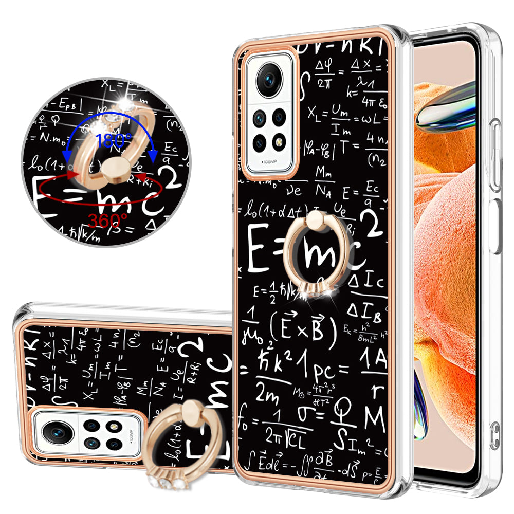 YB IMD Series-20 Style D Kickstand Phone Case for Xiaomi Redmi Note 12 Pro 4G / 11 Pro 5G (Qualcomm) / 11 Pro 4G (MediaTek) / 11 Pro+ 5G (India) / 11E Pro 5G , 2.0mm TPU Cover