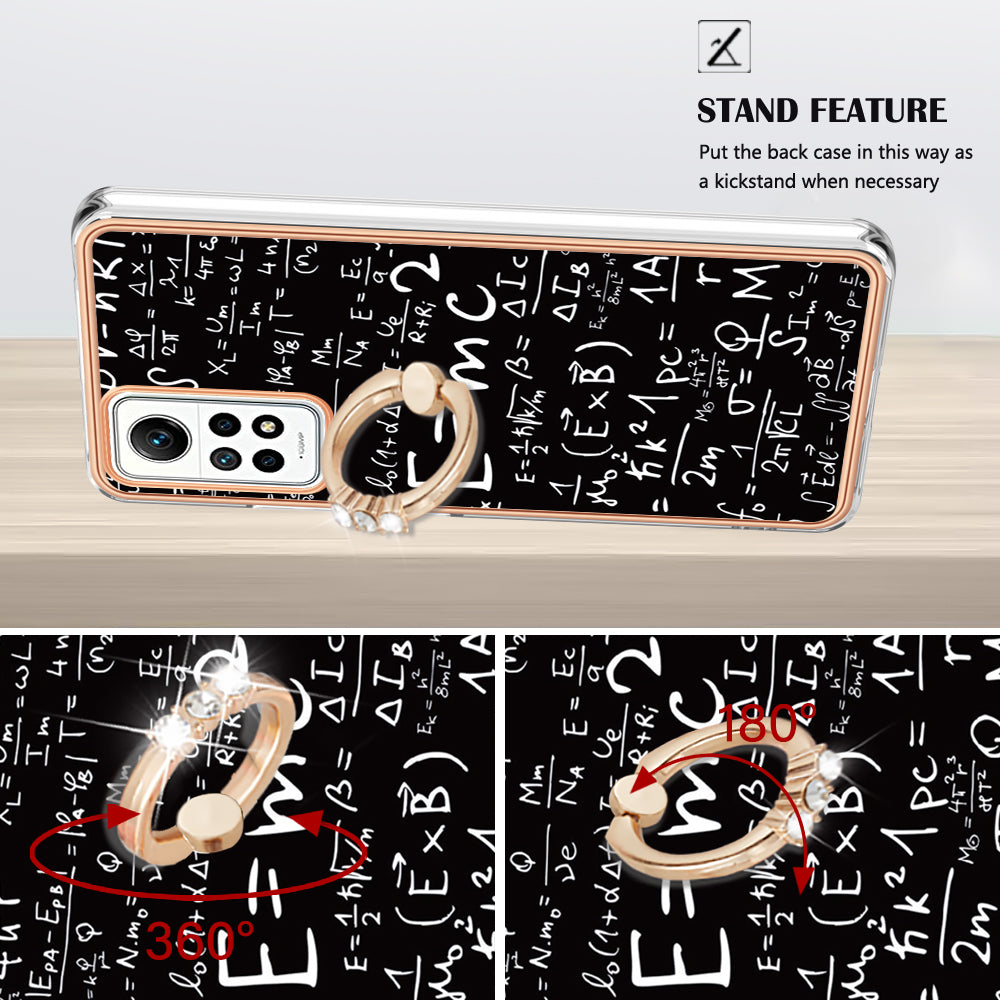 YB IMD Series-20 Style D Kickstand Phone Case for Xiaomi Redmi Note 12 Pro 4G / 11 Pro 5G (Qualcomm) / 11 Pro 4G (MediaTek) / 11 Pro+ 5G (India) / 11E Pro 5G , 2.0mm TPU Cover