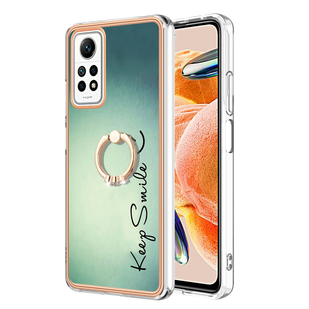 YB IMD Series-20 Style D Kickstand Phone Case for Xiaomi Redmi Note 12 Pro 4G / 11 Pro 5G (Qualcomm) / 11 Pro 4G (MediaTek) / 11 Pro+ 5G (India) / 11E Pro 5G , 2.0mm TPU Cover