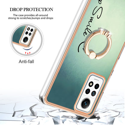 YB IMD Series-20 Style D Kickstand Phone Case for Xiaomi Redmi Note 12 Pro 4G / 11 Pro 5G (Qualcomm) / 11 Pro 4G (MediaTek) / 11 Pro+ 5G (India) / 11E Pro 5G , 2.0mm TPU Cover