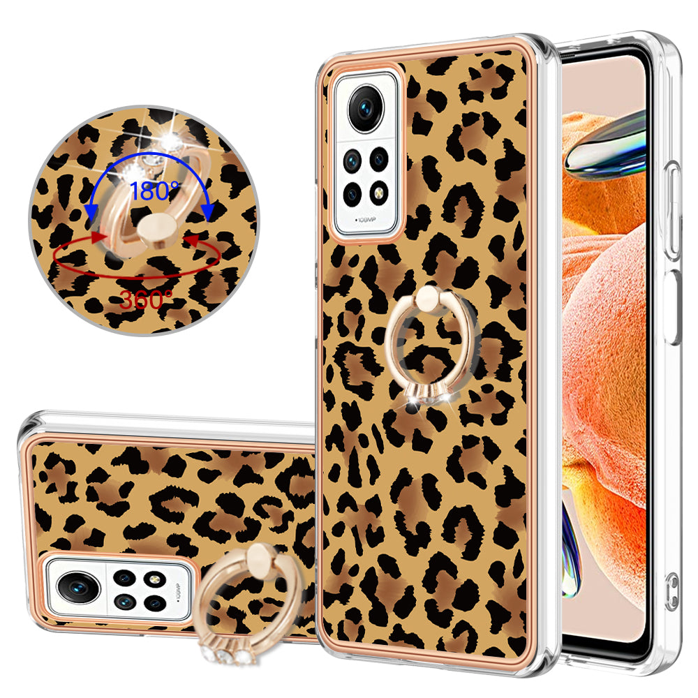 YB IMD Series-20 Style D Kickstand Phone Case for Xiaomi Redmi Note 12 Pro 4G / 11 Pro 5G (Qualcomm) / 11 Pro 4G (MediaTek) / 11 Pro+ 5G (India) / 11E Pro 5G , 2.0mm TPU Cover