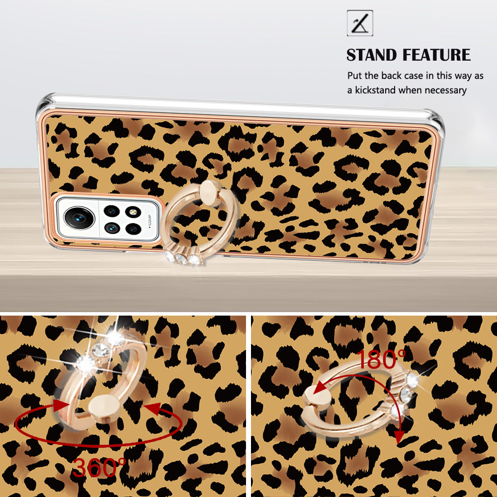 YB IMD Series-20 Style D Kickstand Phone Case for Xiaomi Redmi Note 12 Pro 4G / 11 Pro 5G (Qualcomm) / 11 Pro 4G (MediaTek) / 11 Pro+ 5G (India) / 11E Pro 5G , 2.0mm TPU Cover