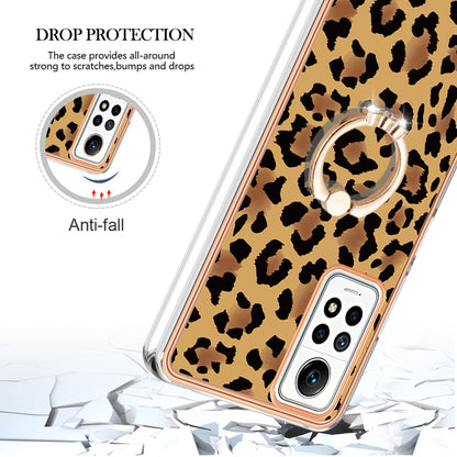 YB IMD Series-20 Style D Kickstand Phone Case for Xiaomi Redmi Note 12 Pro 4G / 11 Pro 5G (Qualcomm) / 11 Pro 4G (MediaTek) / 11 Pro+ 5G (India) / 11E Pro 5G , 2.0mm TPU Cover