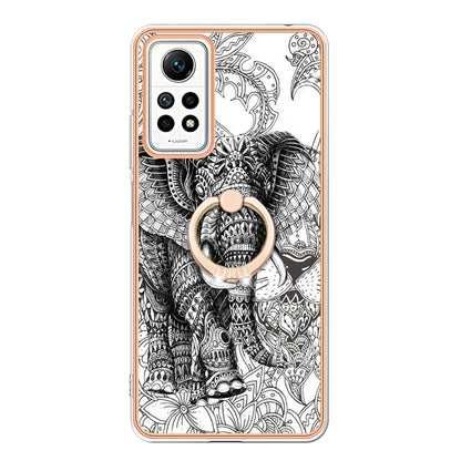 YB IMD Series-20 Style D Kickstand Phone Case for Xiaomi Redmi Note 12 Pro 4G / 11 Pro 5G (Qualcomm) / 11 Pro 4G (MediaTek) / 11 Pro+ 5G (India) / 11E Pro 5G , 2.0mm TPU Cover