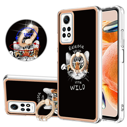 YB IMD Series-20 Style D Kickstand Phone Case for Xiaomi Redmi Note 12 Pro 4G / 11 Pro 5G (Qualcomm) / 11 Pro 4G (MediaTek) / 11 Pro+ 5G (India) / 11E Pro 5G , 2.0mm TPU Cover