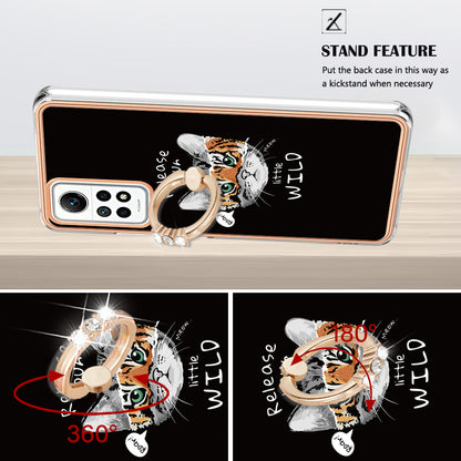 YB IMD Series-20 Style D Kickstand Phone Case for Xiaomi Redmi Note 12 Pro 4G / 11 Pro 5G (Qualcomm) / 11 Pro 4G (MediaTek) / 11 Pro+ 5G (India) / 11E Pro 5G , 2.0mm TPU Cover
