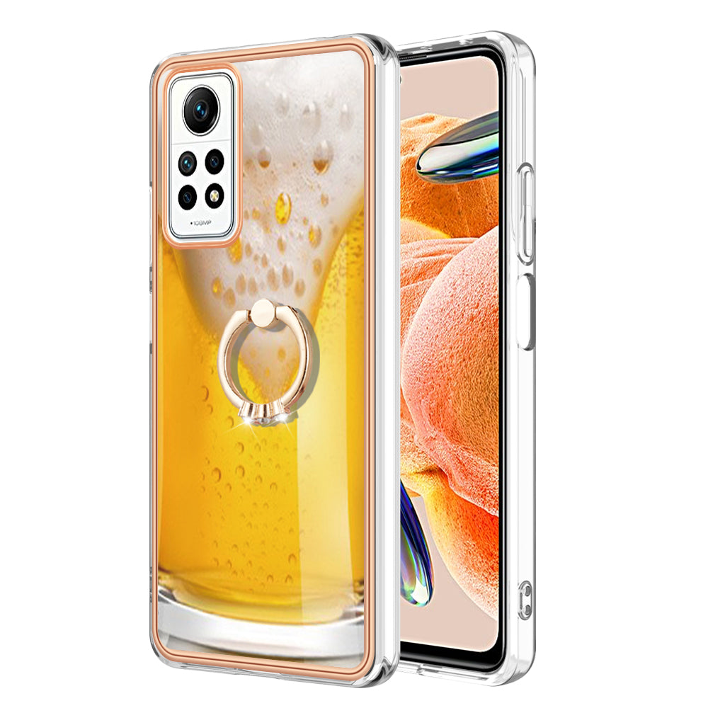 YB IMD Series-20 Style D Kickstand Phone Case for Xiaomi Redmi Note 12 Pro 4G / 11 Pro 5G (Qualcomm) / 11 Pro 4G (MediaTek) / 11 Pro+ 5G (India) / 11E Pro 5G , 2.0mm TPU Cover