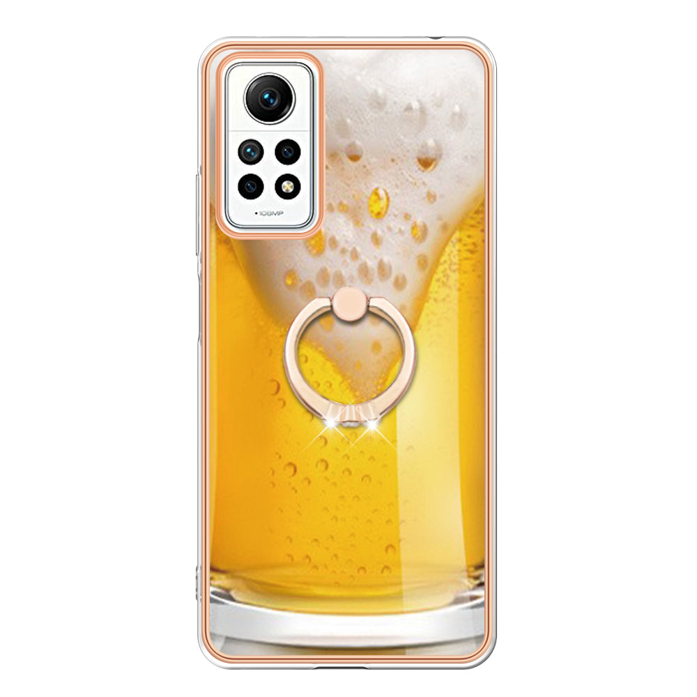 YB IMD Series-20 Style D Kickstand Phone Case for Xiaomi Redmi Note 12 Pro 4G / 11 Pro 5G (Qualcomm) / 11 Pro 4G (MediaTek) / 11 Pro+ 5G (India) / 11E Pro 5G , 2.0mm TPU Cover