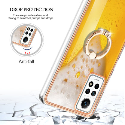 YB IMD Series-20 Style D Kickstand Phone Case for Xiaomi Redmi Note 12 Pro 4G / 11 Pro 5G (Qualcomm) / 11 Pro 4G (MediaTek) / 11 Pro+ 5G (India) / 11E Pro 5G , 2.0mm TPU Cover