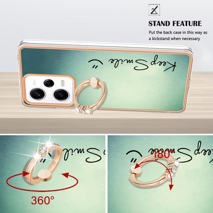 YB IMD Series-20 Style D Kickstand Electroplated Case for Xiaomi Redmi Note 12 Pro 5G / Note 12 Pro Speed 5G / Poco X5 Pro 5G , 2.0mm TPU IMD Phone Cover