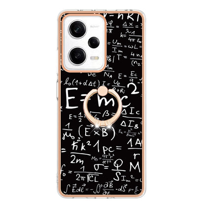 YB IMD Series-20 Style D Kickstand Electroplated Case for Xiaomi Redmi Note 12 Pro 5G / Note 12 Pro Speed 5G / Poco X5 Pro 5G , 2.0mm TPU IMD Phone Cover