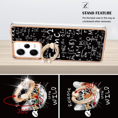 YB IMD Series-20 Style D Kickstand Electroplated Case for Xiaomi Redmi Note 12 Pro 5G / Note 12 Pro Speed 5G / Poco X5 Pro 5G , 2.0mm TPU IMD Phone Cover