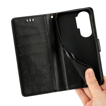 For Honor 90 Lite 5G / X50i 5G PU Leather Wallet Cover Butterfly Imprinted Stand Phone Case
