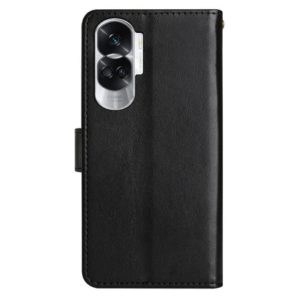 For Honor 90 Lite 5G / X50i 5G PU Leather Wallet Cover Butterfly Imprinted Stand Phone Case