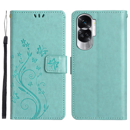 For Honor 90 Lite 5G / X50i 5G PU Leather Wallet Cover Butterfly Imprinted Stand Phone Case