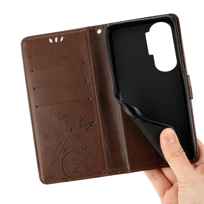 For Honor 90 Lite 5G / X50i 5G PU Leather Wallet Cover Butterfly Imprinted Stand Phone Case