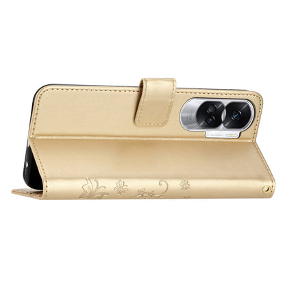For Honor 90 Lite 5G / X50i 5G PU Leather Wallet Cover Butterfly Imprinted Stand Phone Case
