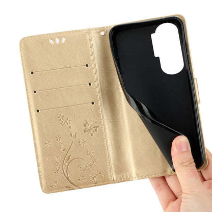 For Honor 90 Lite 5G / X50i 5G PU Leather Wallet Cover Butterfly Imprinted Stand Phone Case