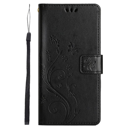 For Honor 90 PU Leather Wallet Cover Drop-proof Butterfly Imprinted Flip Stand Phone Case