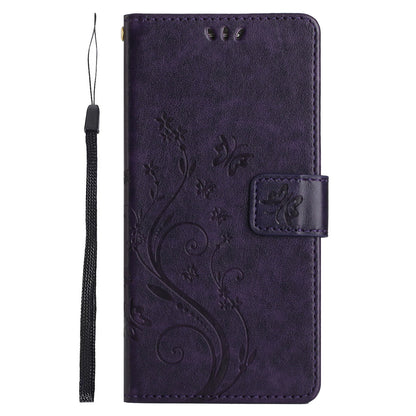 For Honor 90 PU Leather Wallet Cover Drop-proof Butterfly Imprinted Flip Stand Phone Case