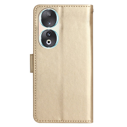 For Honor 90 PU Leather Wallet Cover Drop-proof Butterfly Imprinted Flip Stand Phone Case