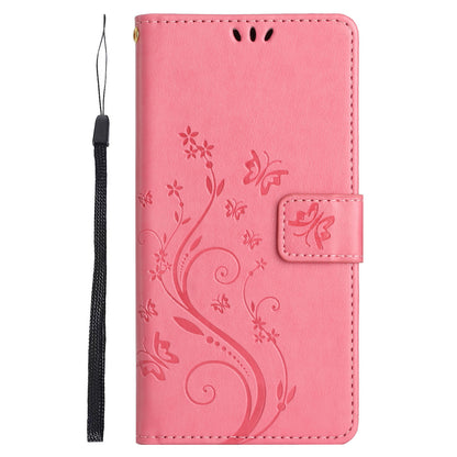 For Honor 90 PU Leather Wallet Cover Drop-proof Butterfly Imprinted Flip Stand Phone Case