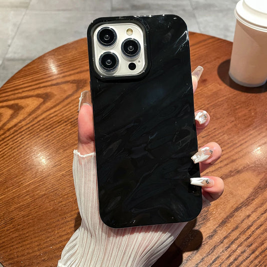 Anti-Drop Soft TPU Case for iPhone 15 Pro Simple Style Wave Pattern Slim Phone Cover