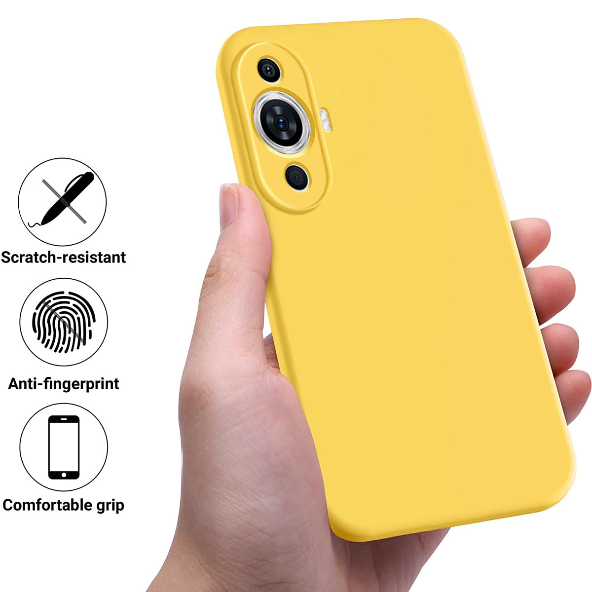 For Huawei nova 11 Pro / nova 11 Ultra Slim-fit Shell Liquid Silicone Phone Case Soft Lining Anti-scratch Phone Cover