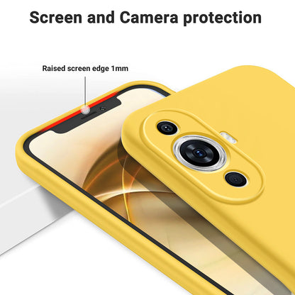 For Huawei nova 11 Pro / nova 11 Ultra Slim-fit Shell Liquid Silicone Phone Case Soft Lining Anti-scratch Phone Cover