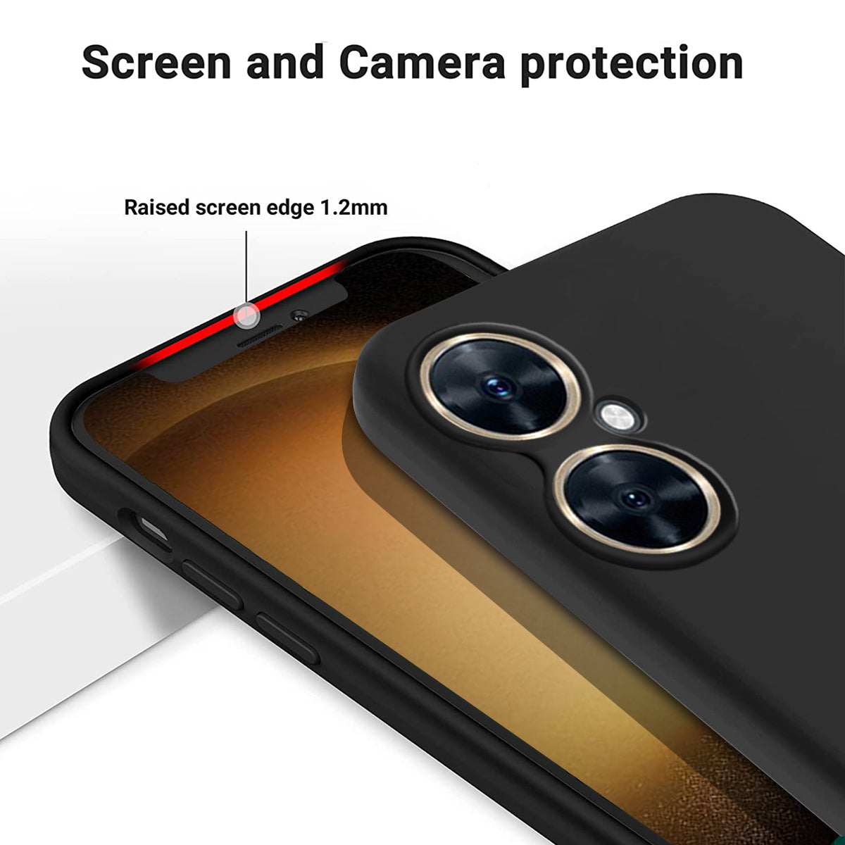 For Huawei Nova 11i Cell Phone Case Liquid Silicone+Soft Lining Anti-scratch Back Cover
