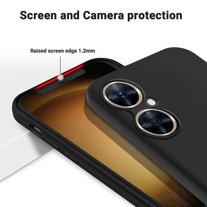 For Huawei Nova 11i Cell Phone Case Liquid Silicone+Soft Lining Anti-scratch Back Cover