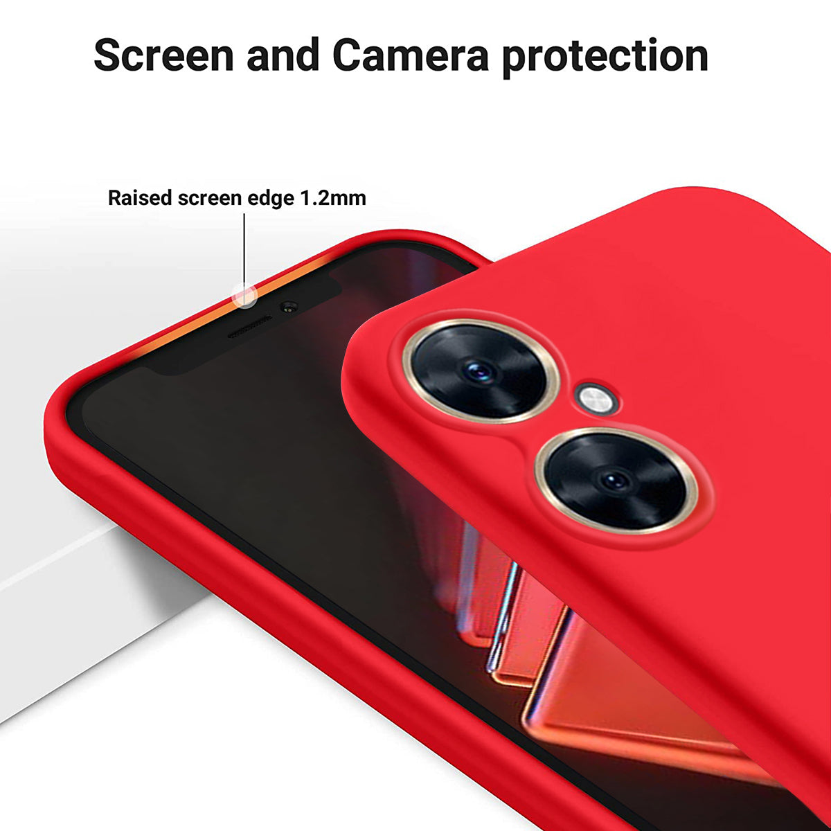 For Huawei Nova 11i Cell Phone Case Liquid Silicone+Soft Lining Anti-scratch Back Cover