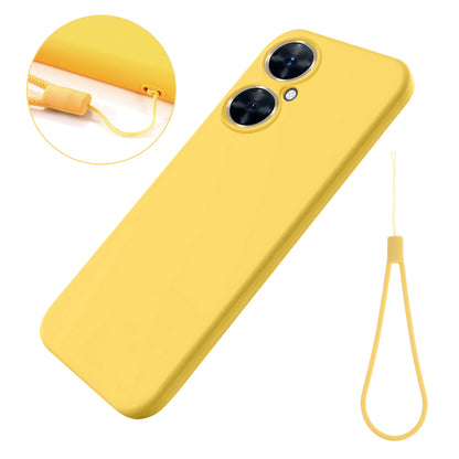 For Huawei Nova 11i Cell Phone Case Liquid Silicone+Soft Lining Anti-scratch Back Cover