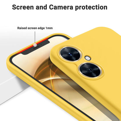 For Huawei Nova 11i Cell Phone Case Liquid Silicone+Soft Lining Anti-scratch Back Cover