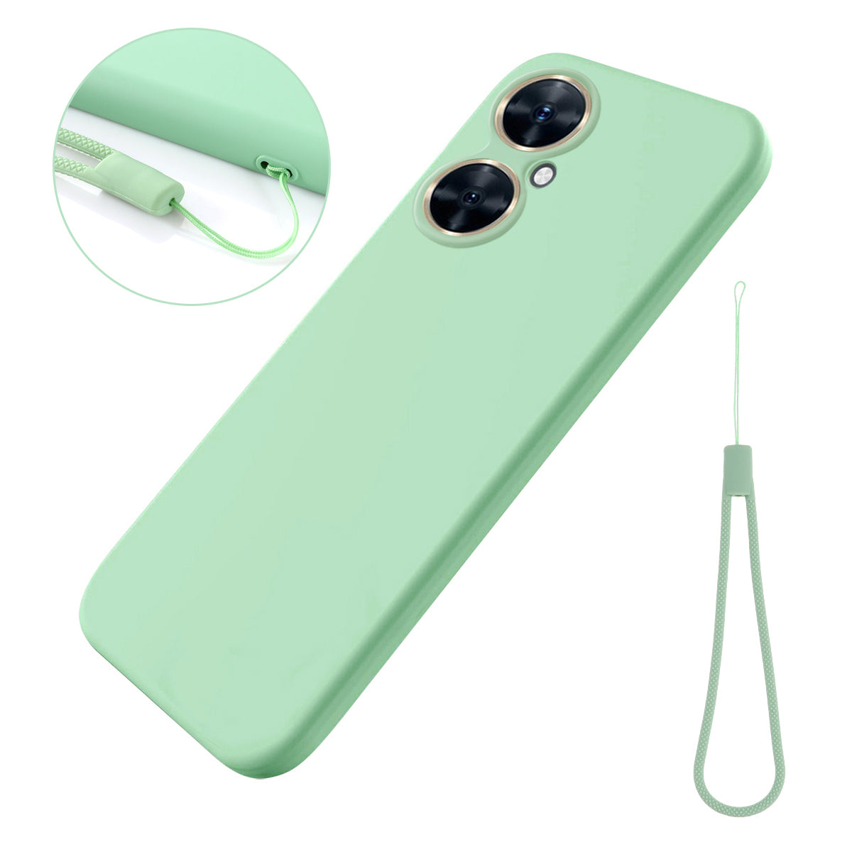 For Huawei Nova 11i Cell Phone Case Liquid Silicone+Soft Lining Anti-scratch Back Cover